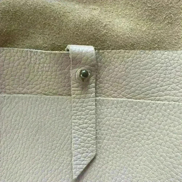 CALMA 11600 Made in Spain Pebbled Leather light pink backpack - Picture 11 of 14